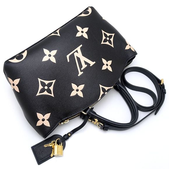 Louis Vuitton Palais PM 2Way Bag Monogram Noir Black Beige - Picture 3 of 9